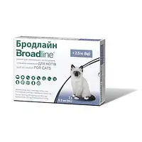 Капли Boehringer Ingelheim Broadline Спот-Он против паразитов для кошек, S, до 2.5 кг, 1 аппликатор