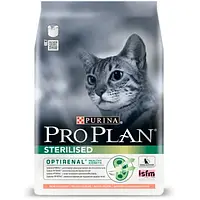 Сухой корм Purina Pro Plan Cat Sterilised Salmon для стерилизованных кошек, с лососем, 400 г