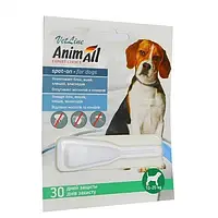 Капли AnimAll VetLine Spot-On от блох и клещей для собак весом 10-20 кг