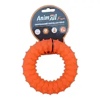 Игрушка AnimAll Fun кольцо с шипами, оранжевое, 12 см
