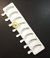 Силіконова форма для євродесертів і морозива Ескімо Шишки на 8 комірок 6,5 см 3,5 см