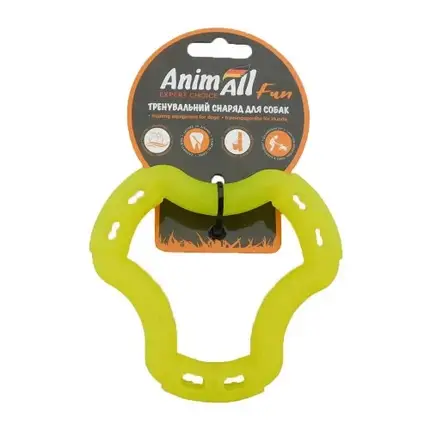 Іграшка AnimAll Fun кільце 6 сторін, жовте, 12 см, фото 2
