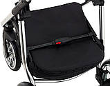 Дитяча універсальна коляска-трансформер 2 в 1 Adamex Hybryd Plus Polar BR607 дощовик москітна сітка, фото 4