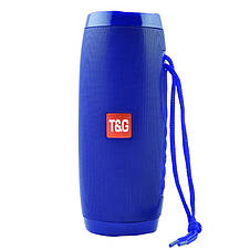 Портативна bluetooth колонка T&G TG-157 з підсвіткою, синя, фото 4