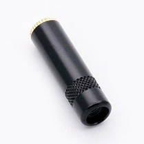 Штекер конектор під паяння R Connector Jack 3.5 мм Female (мама) TRS Black, метал, фото 6
