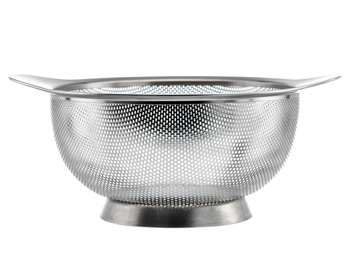 Друшляк Vinzer 50221, з нержавіючої сталі, 22 см для промивання та проціджування, фото 1