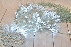 Гірлянда світлодіодна 8 м, 100 LED, колір білий, електроживлення