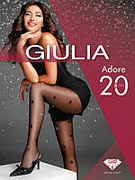 Прозорі жіночі колготки з блискучими зірочками ADORE 20 den - тм " GIULIA