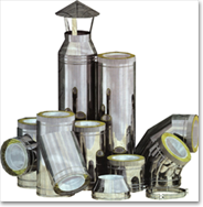 Димоходи з неіржавкої й оцинкованої сталі