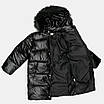 Пальто зимове для дівчаток Kidsmod 116 чорне 981775, фото 2