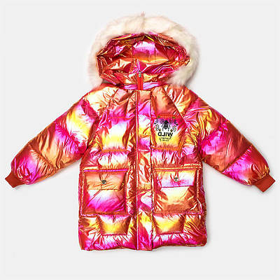Куртка зимова для дівчаток Kidsmod 128 рожева 981786 134