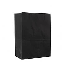 Пакет бумажный черный с плоским дном 260х350х150 мм 80 г/м2 50 шт/уп (8 уп/ящ)
