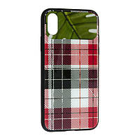 Накладка Glass Case Burberry Mirror Apple iPhone X / Xs, Red