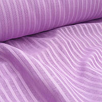 Лляна тканина в смужку фіолетового кольору (шир. 260 см)