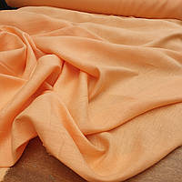 Льняная сорочечная ткань нежно - абрикосового цвета, фото 1