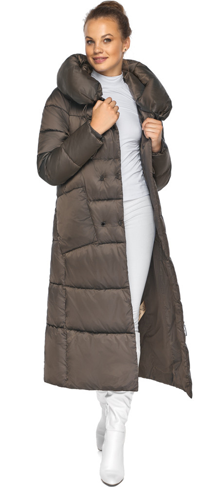 Куртка жіноча з накладними кишенями колір капучіно модель 46150, фото 1