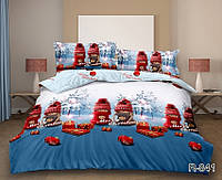 Комплект постельного белья новогоднее под елочку "Merry Christmas" Евро размер