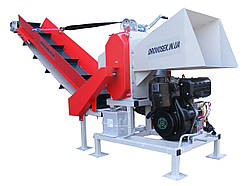 Подрібнювач гілок ДС-120Д14PRO з транспортером 2 м, дизельним двигуном 14 л.