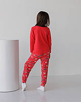 Яркая детская качественная пижама, классная пижамка для девочки со штанами и кофтой с длинным рукавом
