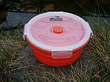 Складаний контейнер із кришкою-засувкою Tramp TRC-087 - orange (800ml)., фото 5