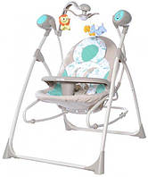 Шезлонг качалка Колыбель-качели Nanny 3в1 CRL-0005 Azure Beige CARRELLO