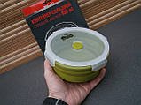 Складаний Контейнер з кришкою-засувкою Tramp TRC-087-olive (800ml), фото 10