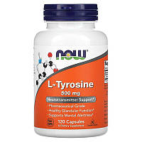 L-тирозин 500 мг (L-Tyrosine) Now Foods 120 капсул