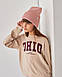 Стильна зимова шапка з відворотом для дівчинки - 3002 Артикул, фото 4