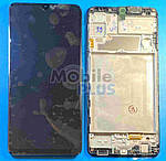 Samsung SM-A225 Galaxy A22 Дисплейний модуль з сенсором в рамці, Black, оригінал, GH82-25944А