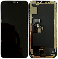 Дисплей модуль тачскрин iPhone X черный OLED OEM отличный Hard HE