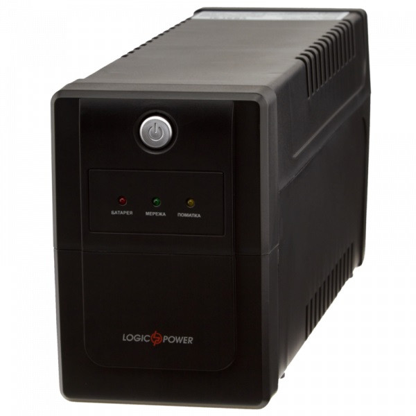 ИБП LogicPower LPM-825VA-P, Lin.int., AVR, 2 x євро, пластик