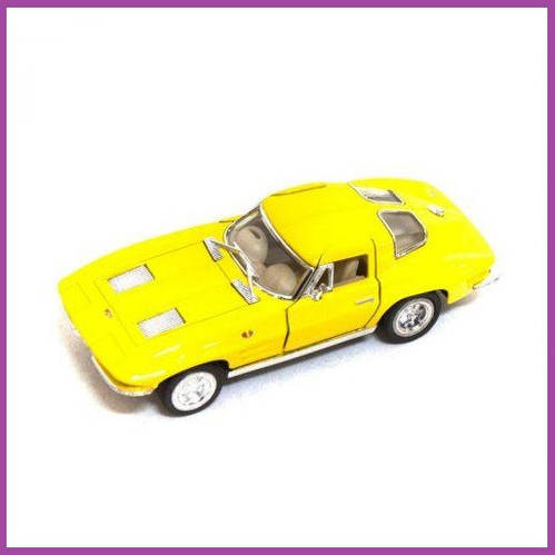 Купить Машинка гоночная металлическая Corvette с открывающимися (желтый ...