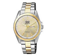 Годинник наручний Q&Q A190J400Y Silver-Gold