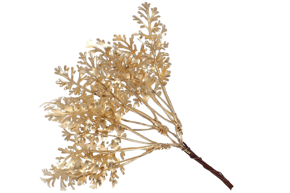 Декоративний букетик у матовому золоті, 20см - 12 шт УПАКОВКА ТОВАР ВІД ВИРОБНИКА