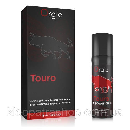 Крем для покращення ерекції Orgie Touro Erection Cream with taurina 15 ml