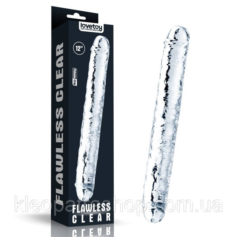 Фалоімітатор 12''  Flawless Clear Double Dildo