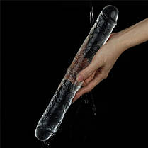 Фалоімітатор 12''  Flawless Clear Double Dildo, фото 2