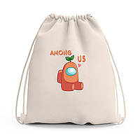 Сумка для взуття Амонг Ас Помаранчевий (Among Us Orange) сумка-рюкзак дитячий (10428-2410)
