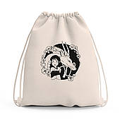 Сумка для взуття Тихіро Огіно Сен та Хаку Віднесені привидами (Spirited Away), сумка-рюкзак дитяча Аніме