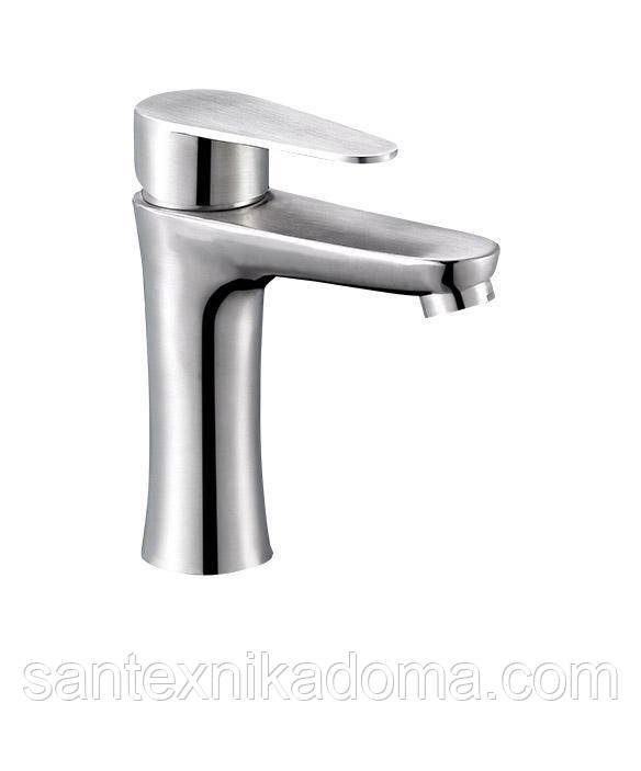 Змішувач на умивальник литий SOLONE JAT1-A094 з нержавіючої сталі