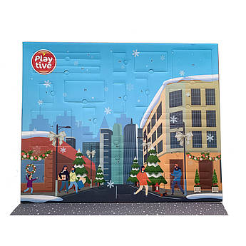 Новорічний календар для дерев'яної залізниці Playtive City Німеччина (Ikea Lillabo, Viga Toys, Brio)