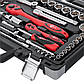 Професійний набір інструментів 1/4", 1/2", 61 од., Cr-V INTERTOOL ET-6061, фото 6