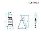 Драбина алюмінієва 3 ступені INTERTOOL LT-1003, фото 2