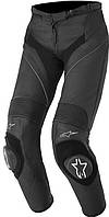 Мотобрюки женские Alpinestars Stella Missile кожаные черные, 40