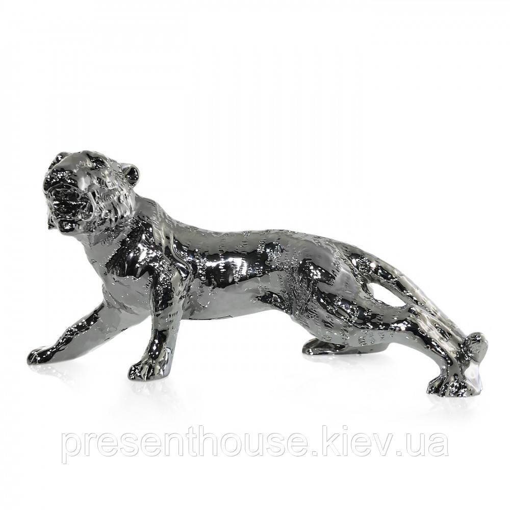 Статуетка Chinelli Тигр-2022, срібляста, 22х10 см, фото 1