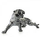 Статуетка Chinelli Тигр-2022, срібляста, 22х10 см, фото 2