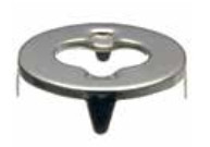 DOT COMON SENSE люверс овальний з лапками, арт. 814244698, нікельована латунь 9,8мм, фото 1