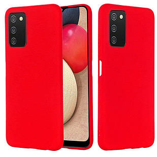 Чохол Silicone Case full для Samsung Galaxy A03S Red
