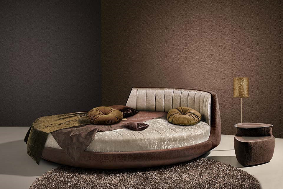 Кругле дизайнерське ліжко на замовлення Елегія-36 (Меблі-Плюс TM) - фото 1 - id-p711193860