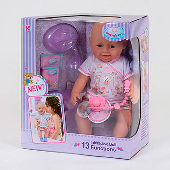 Пупс функціональний Warm Baby WZJ 030-518 (зростання 42 см, 13 функцій, на батарейках) 81428